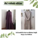 İki robalı elbise ferace