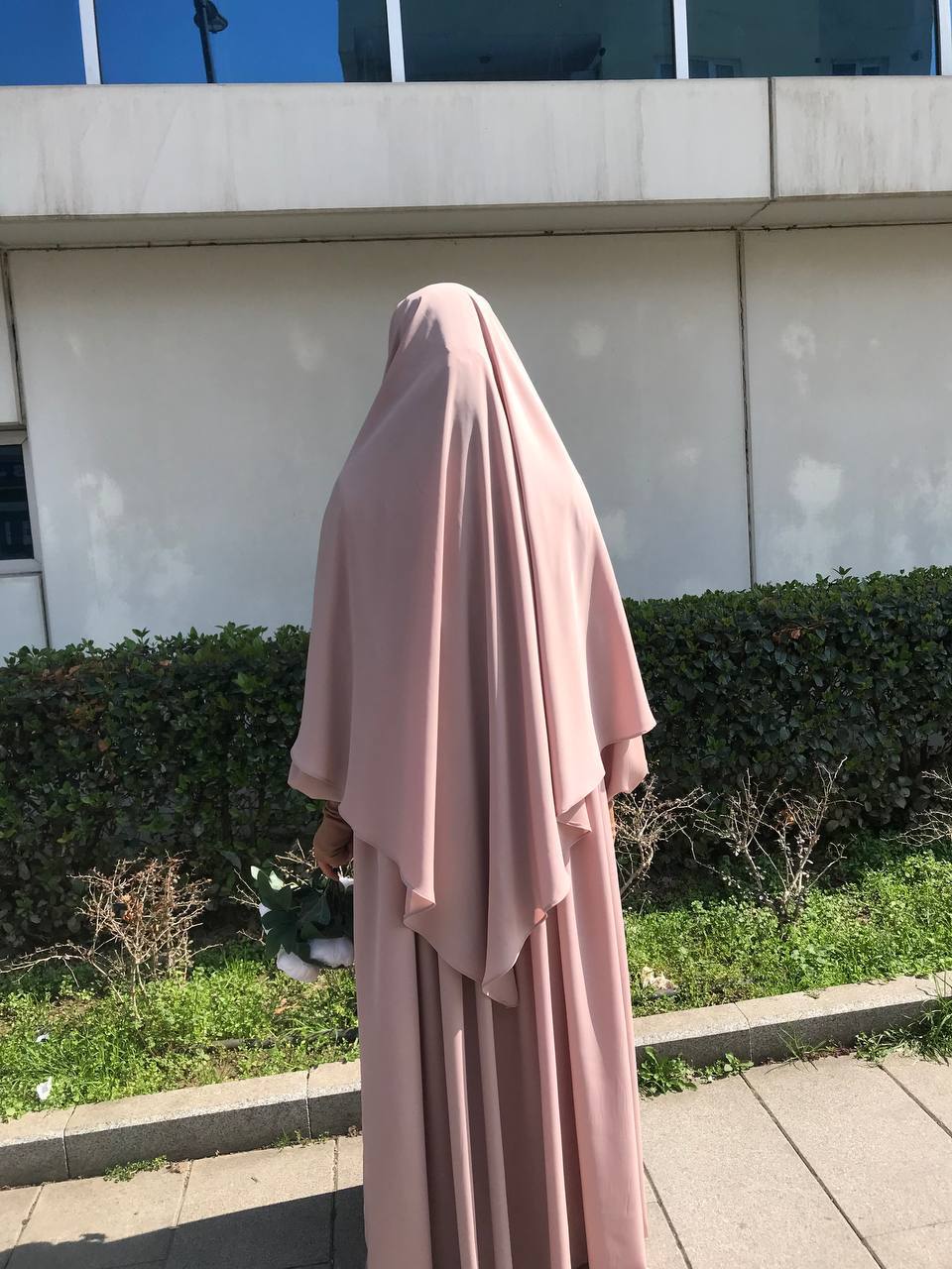 Bej Robalı Elbise Sufle Takım