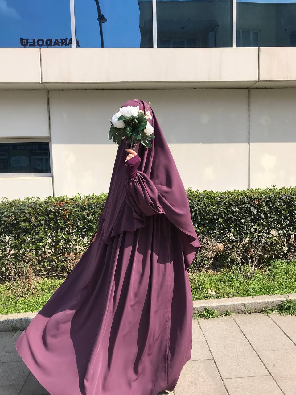 Mor Robalı Elbise Sufle Takım