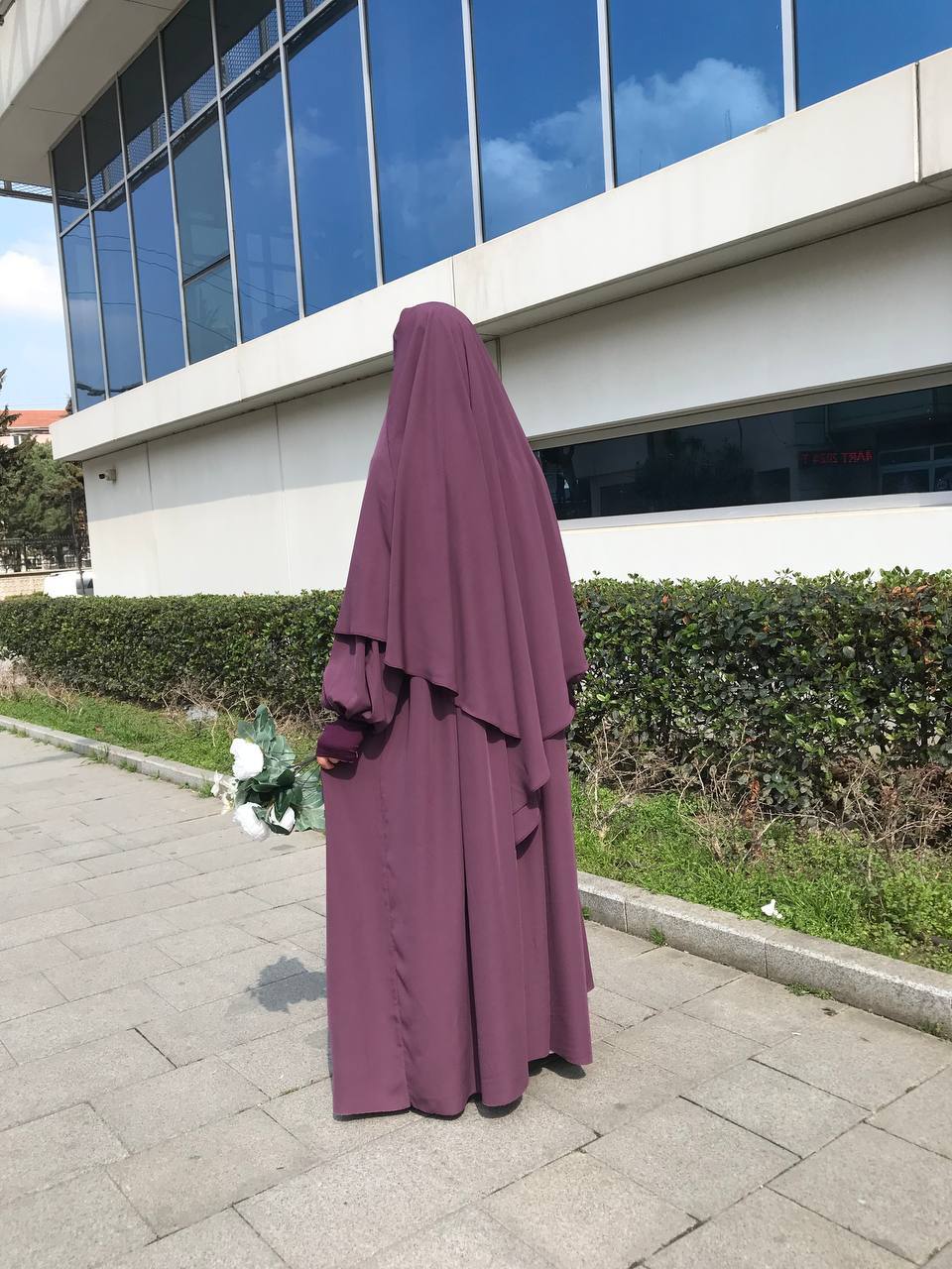 Mor Robalı Elbise Sufle Takım