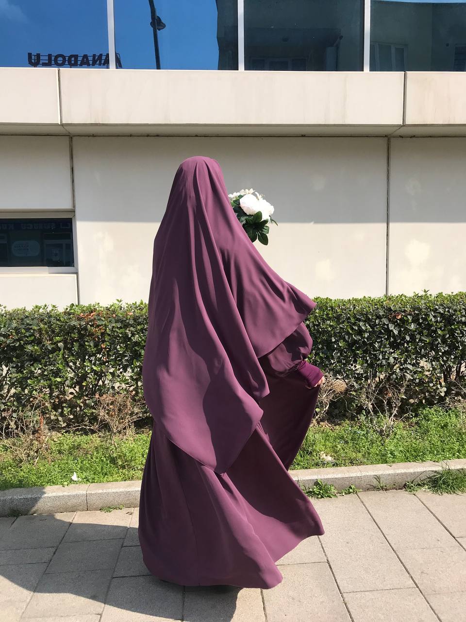 Mor Robalı Elbise Sufle Takım